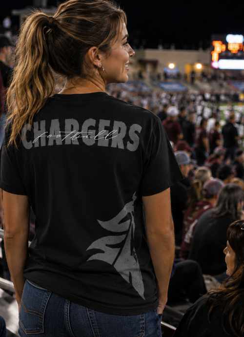 Chargers Football Over Print Tee primary